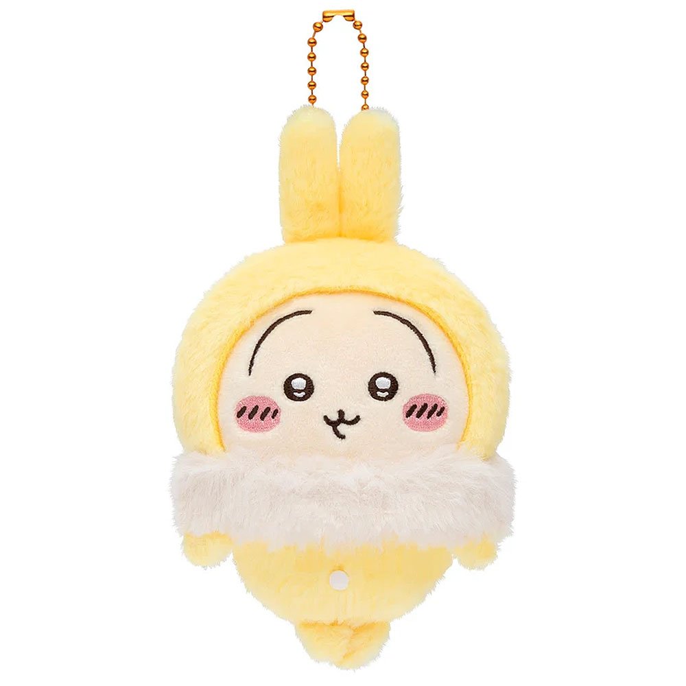 Chiikawa Usagi Fluffy Pajama Mascot Keychain Plush
