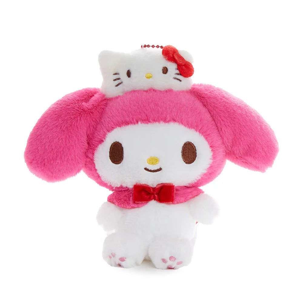 My Melody Mascot Keychain Plush :Hello Kitty 50th Anniversary