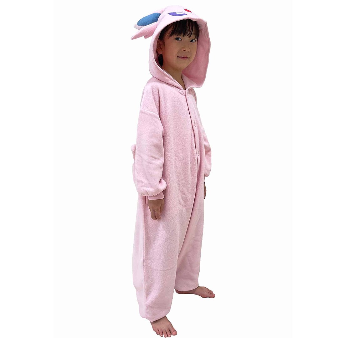 Pokemon Espeon Kids Costume Kigurumi Jumpsuit