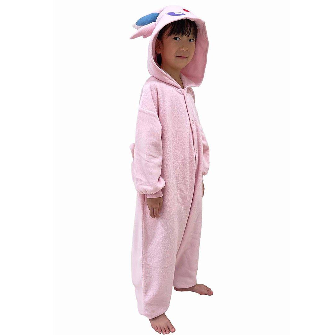 Pokemon Espeon Kids Costume Kigurumi Jumpsuit