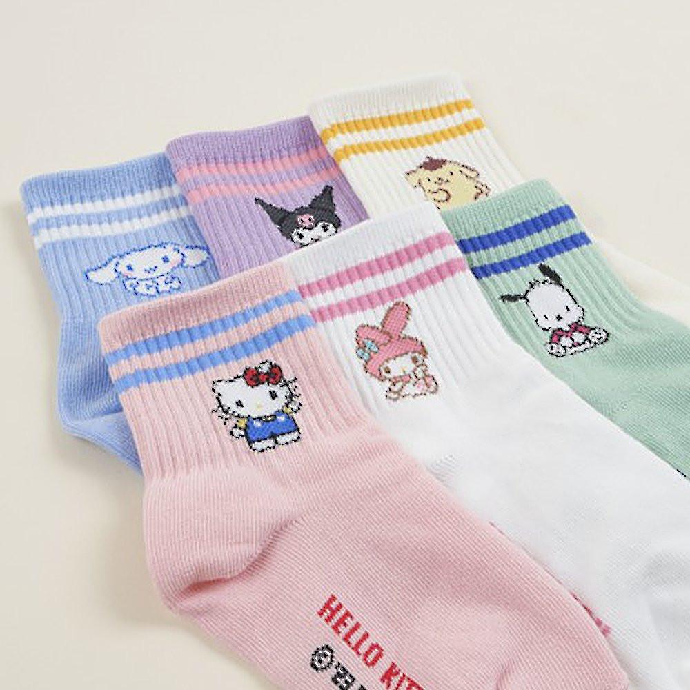Sanrio Striped Crew Socks