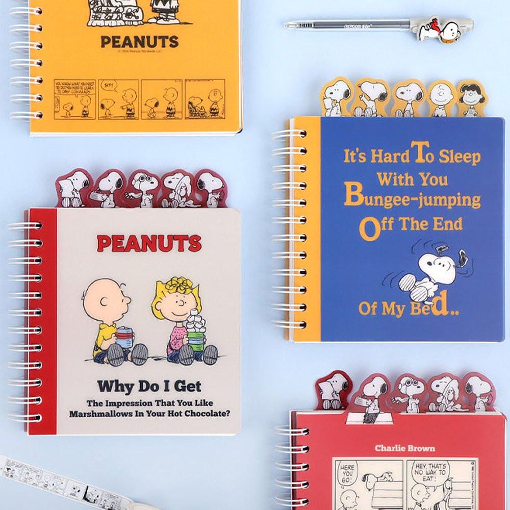 Peanuts Snoopy Friends 4-Tab Index Notebook
