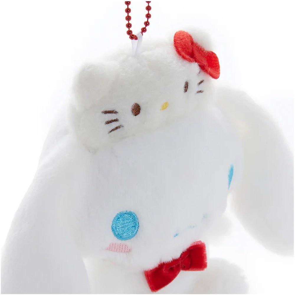 Cinnamoroll Mascot Keychain Plush :Hello Kitty 50th Anniversary