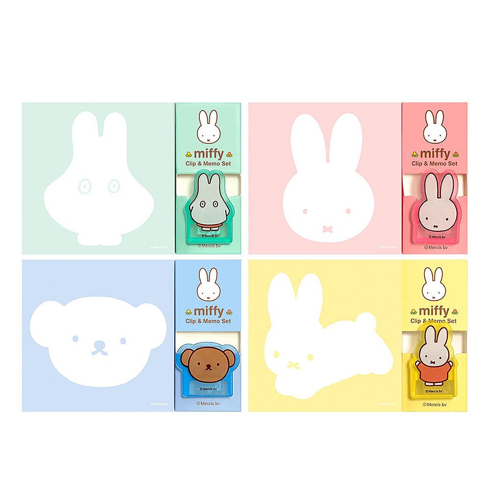 Miffy Mini Clip with Memo Pad Set