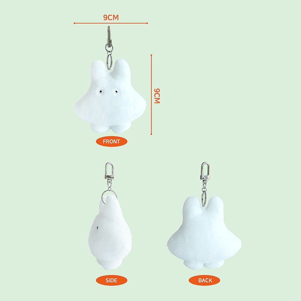 Miffy Bruna Family Ghost Miffy Mascot Plush Keychain