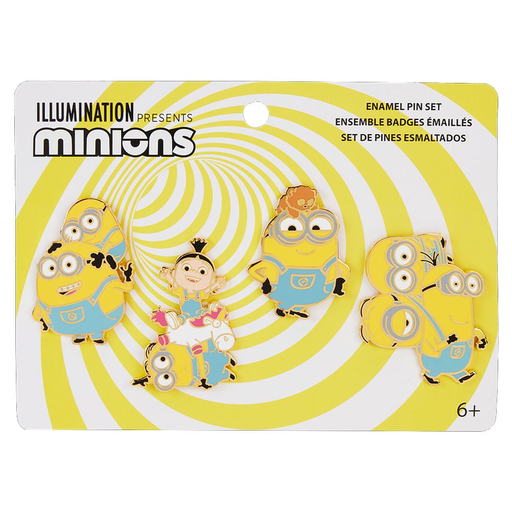 Loungefly x Despicable Me Minions 4-Piece Pin Set