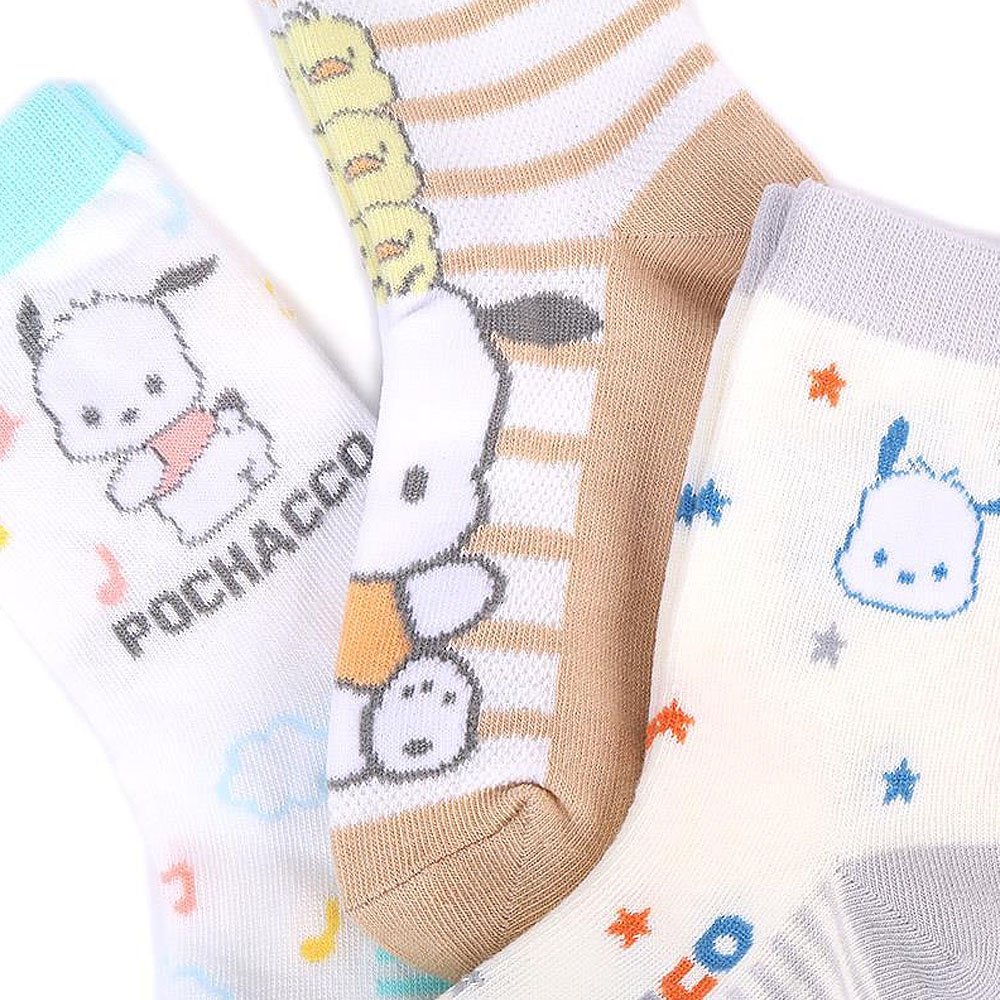 Sanrio Pochacco 3Pair Sneaker Socks