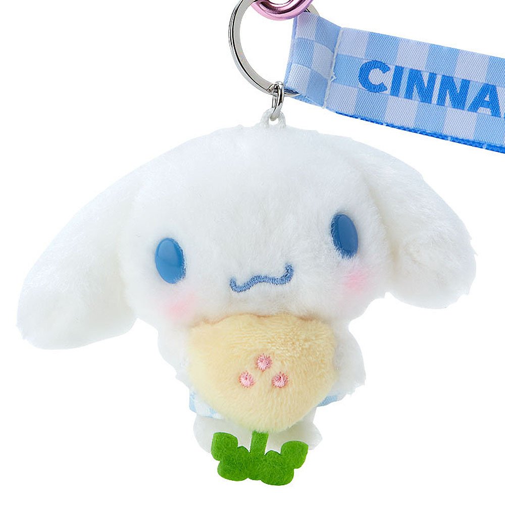 Cinnamoroll Plush Mascot Keychain :Pastel Check