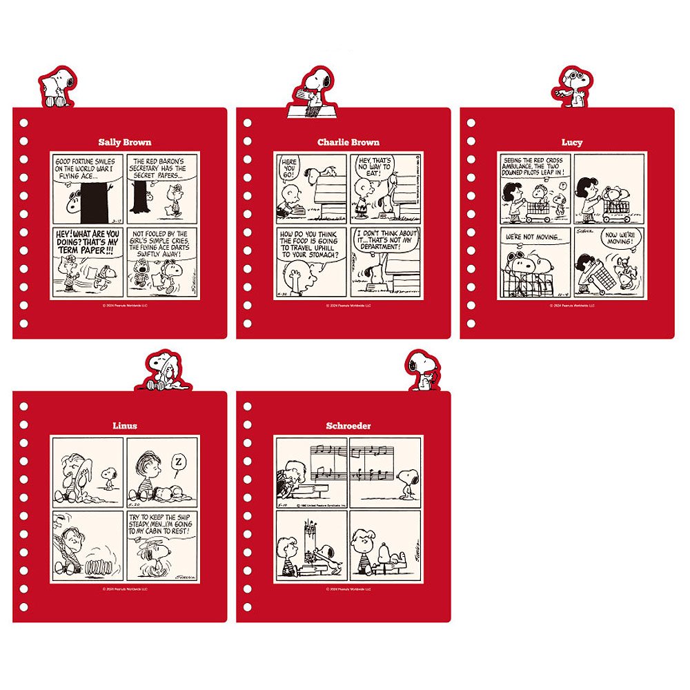 Peanuts Snoopy Friends 4-Tab Index Notebook