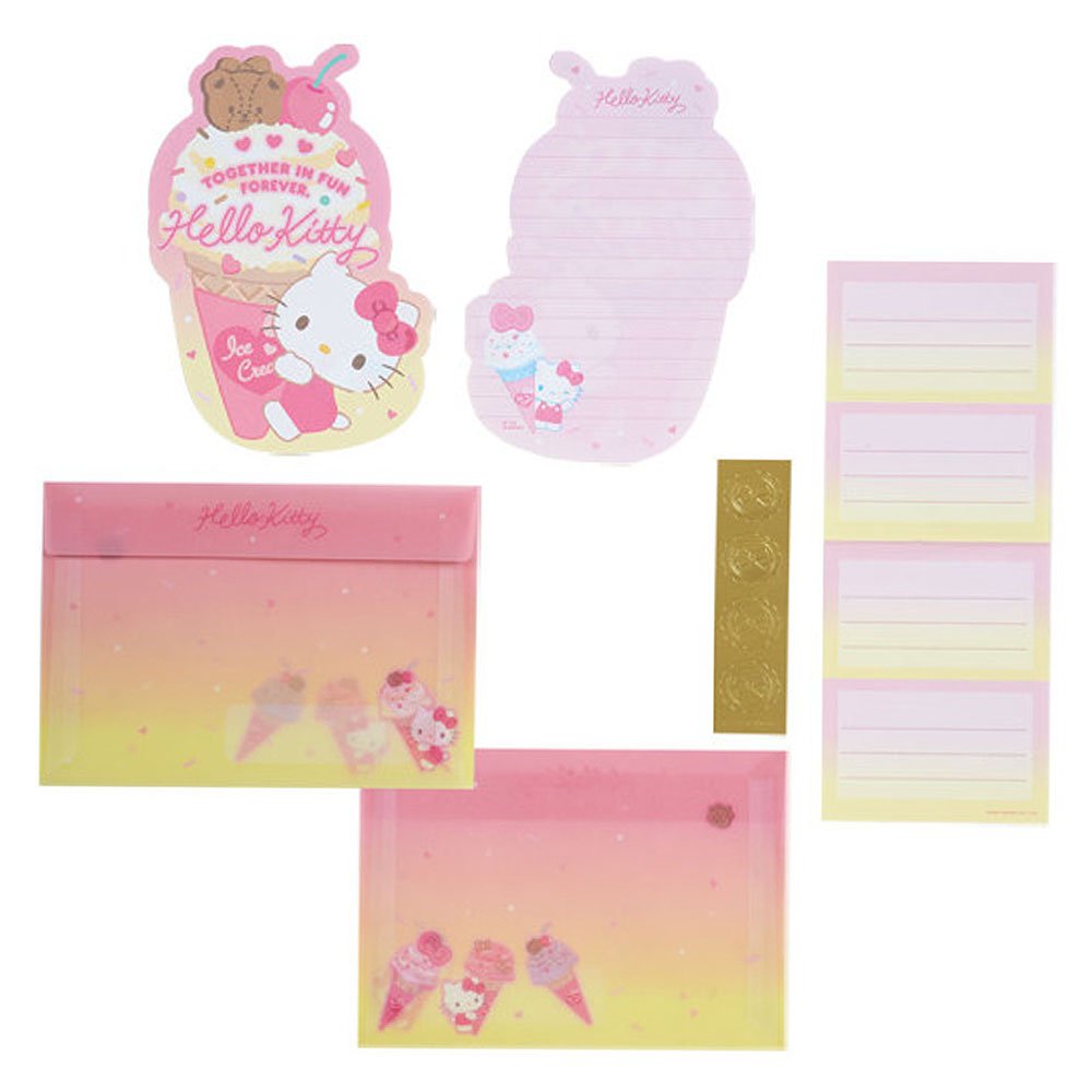 Hello Kitty Letter Set :Ice Cream Party