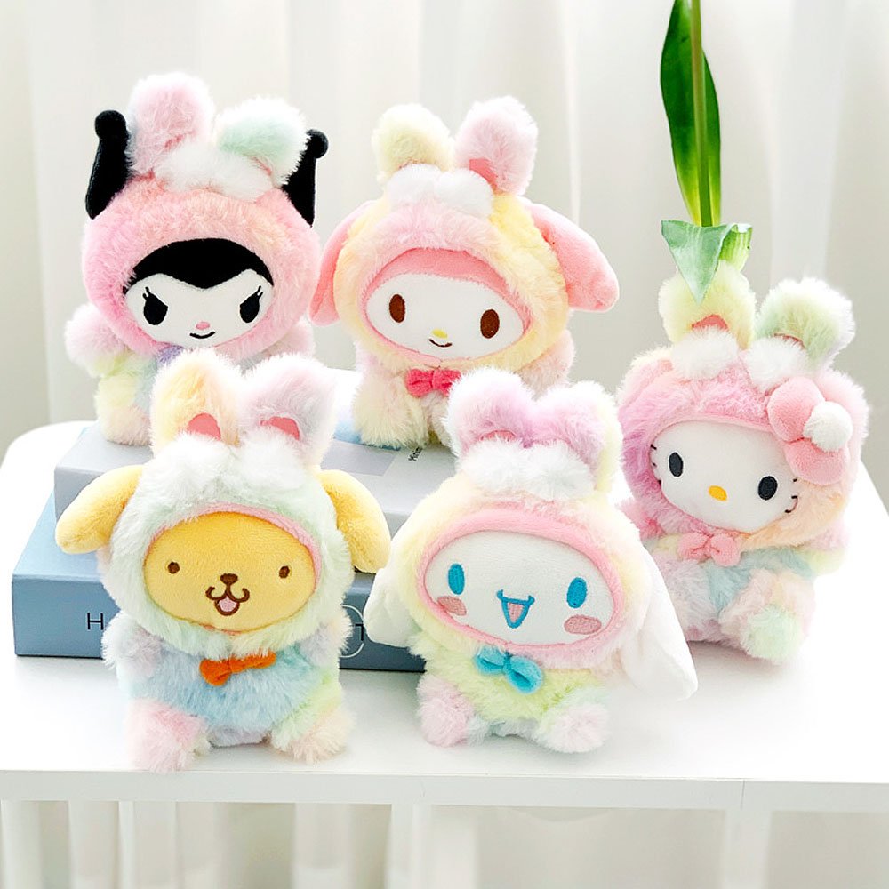 My Melody Rainbow Clip-On Plush