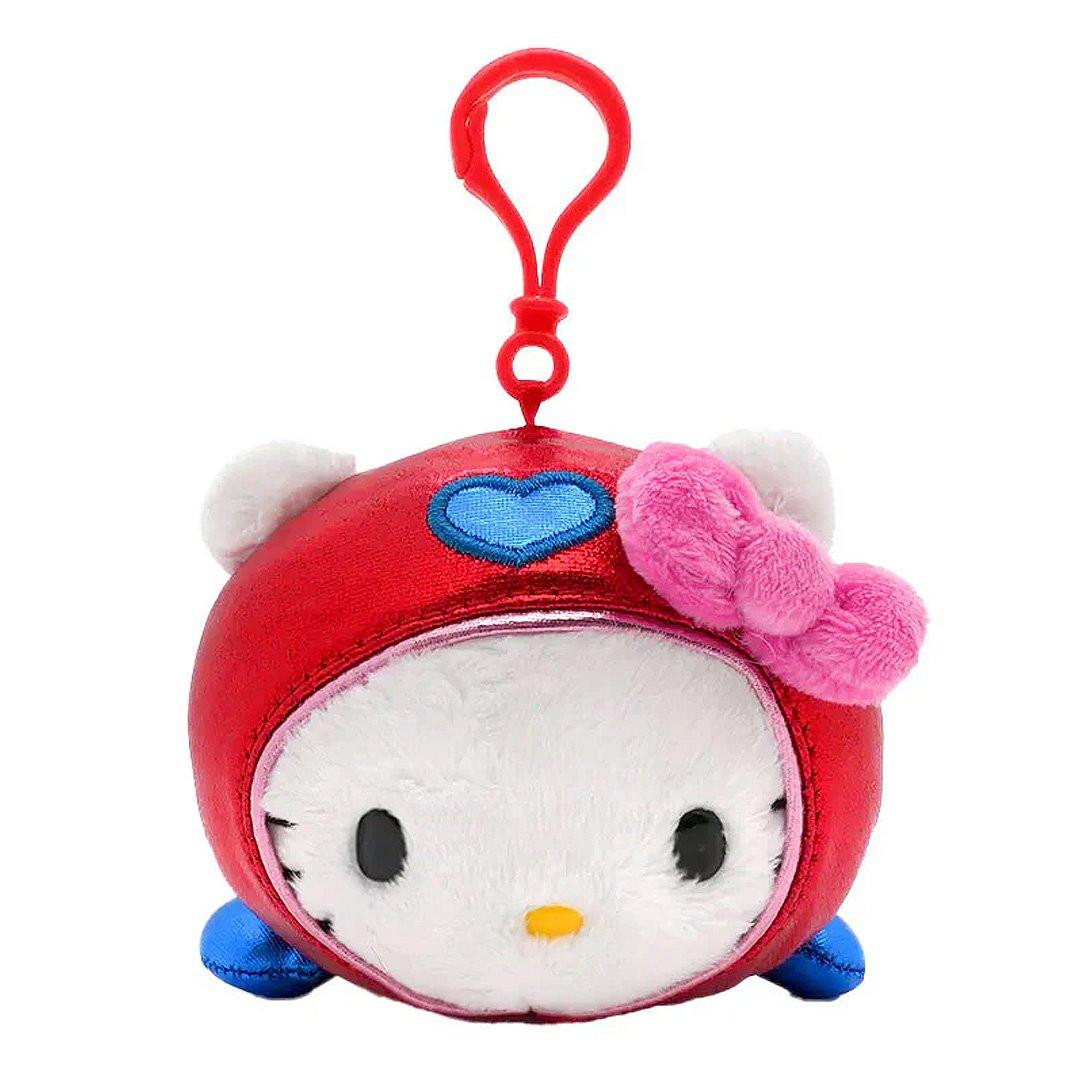 Sanrio Hello Kitty Super Hero Mascot Clip-On Plush Keychain
