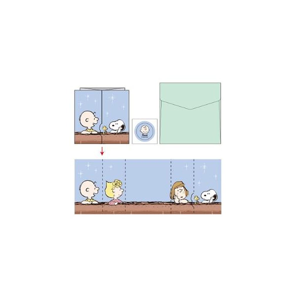 Peanuts Snoopy Die-Cut Mini Letter Card