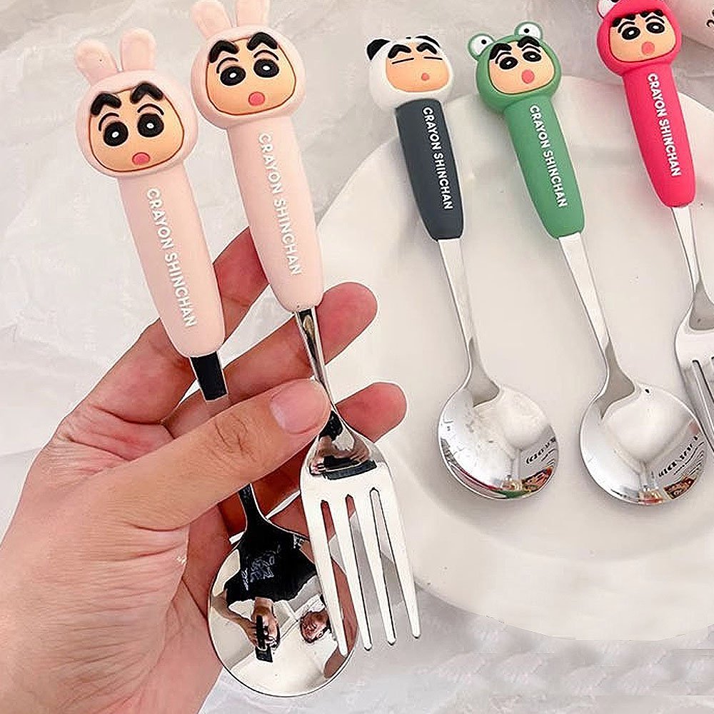 Crayon Shin-chan Figure Fork & Spoon