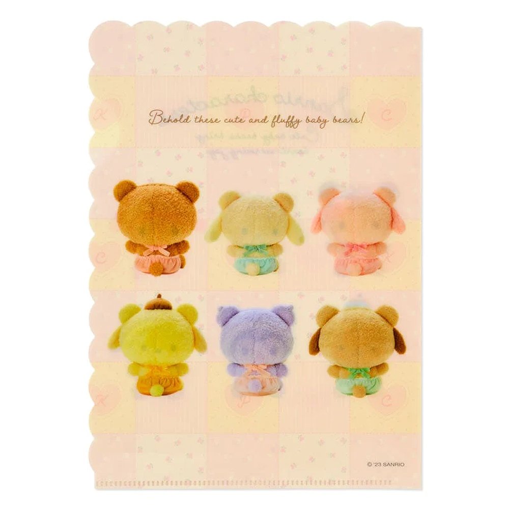 Sanrio Characters Baby Bear Scalloped Edge Folder Set