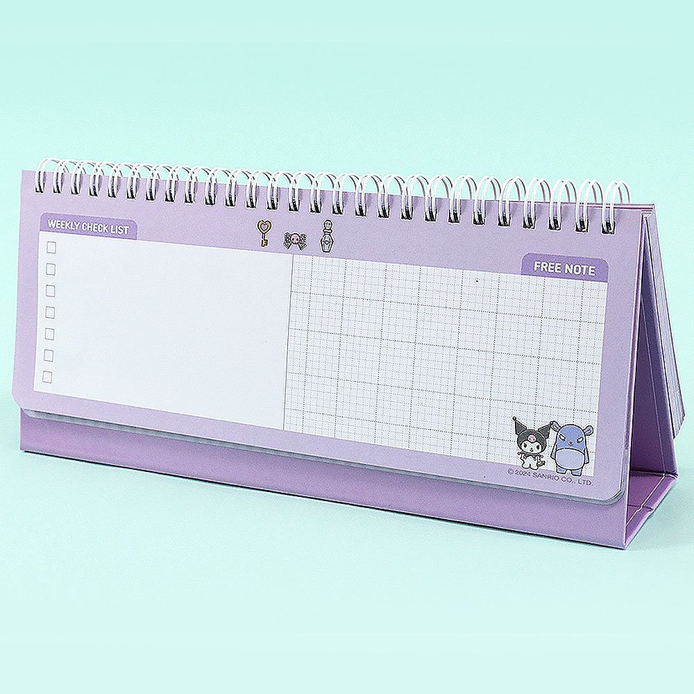 Sanrio Kuromi Standing Weekly Planner