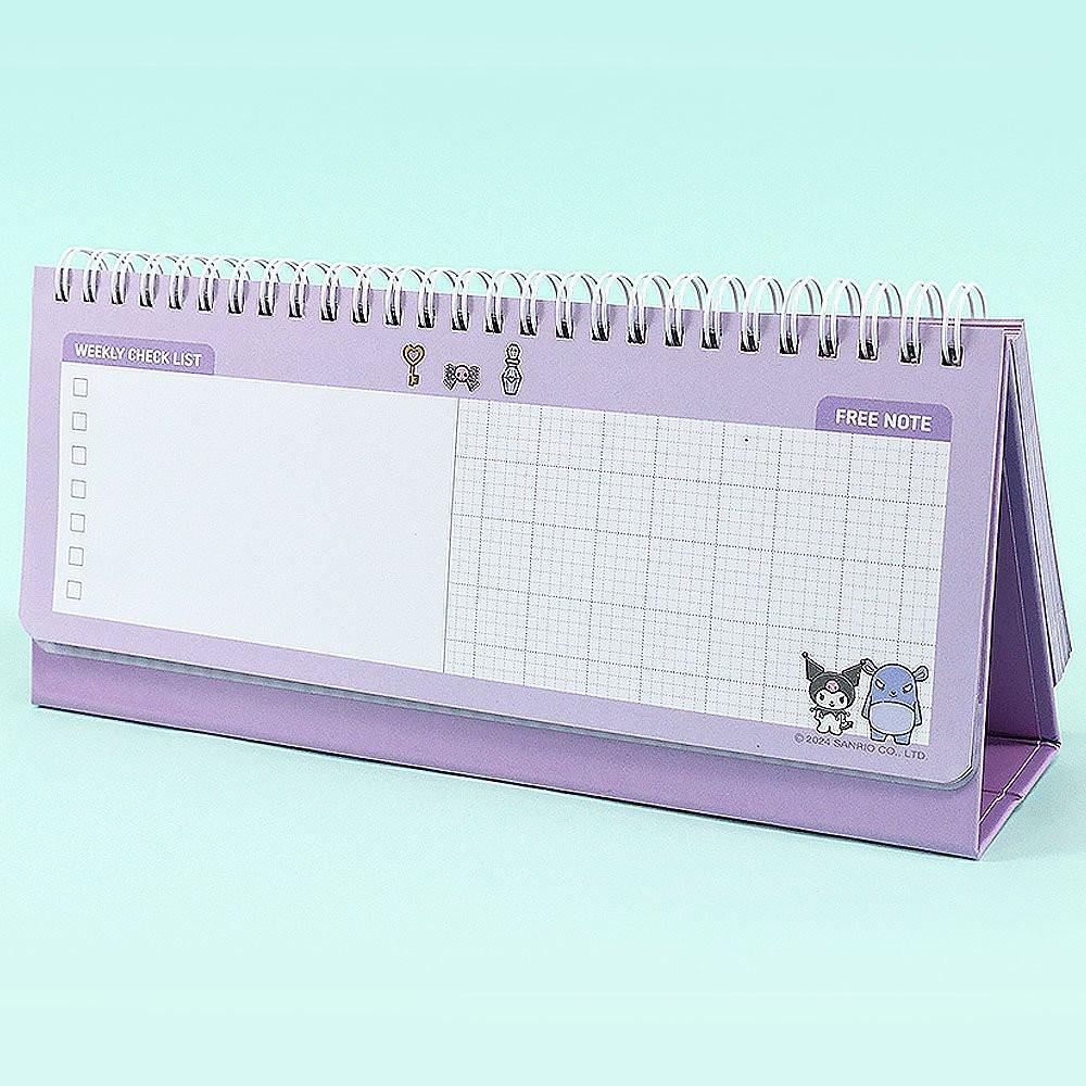 Sanrio Kuromi Standing Weekly Planner