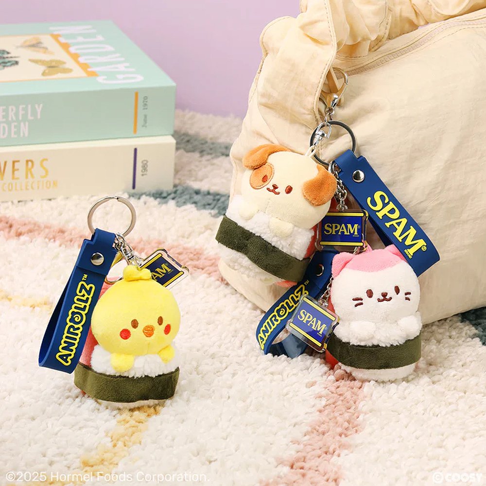 Anirollz x SPAM® Musubi Kittiroll Plush Charm
