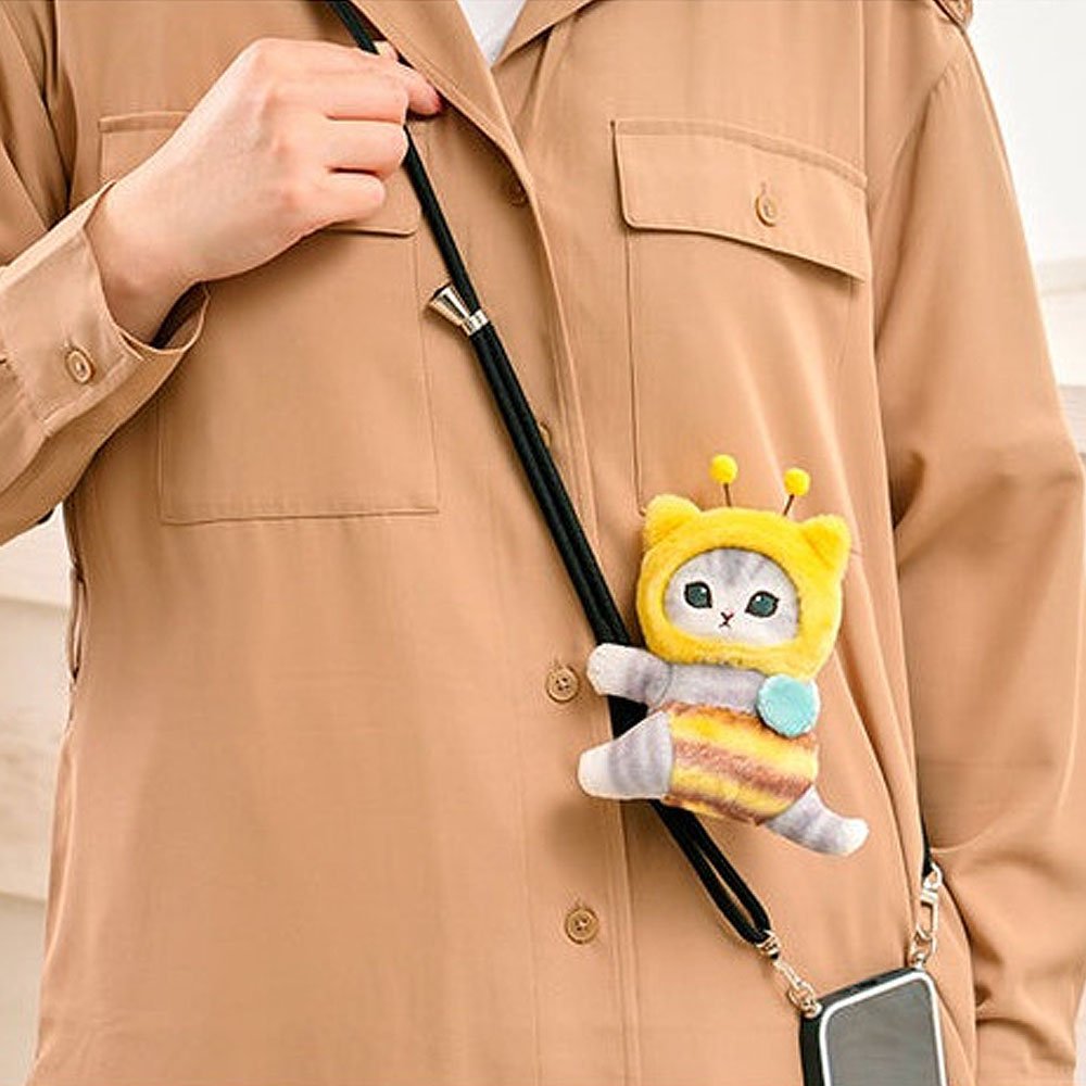 Mofusand Clip Mascot Plush: Honey bee