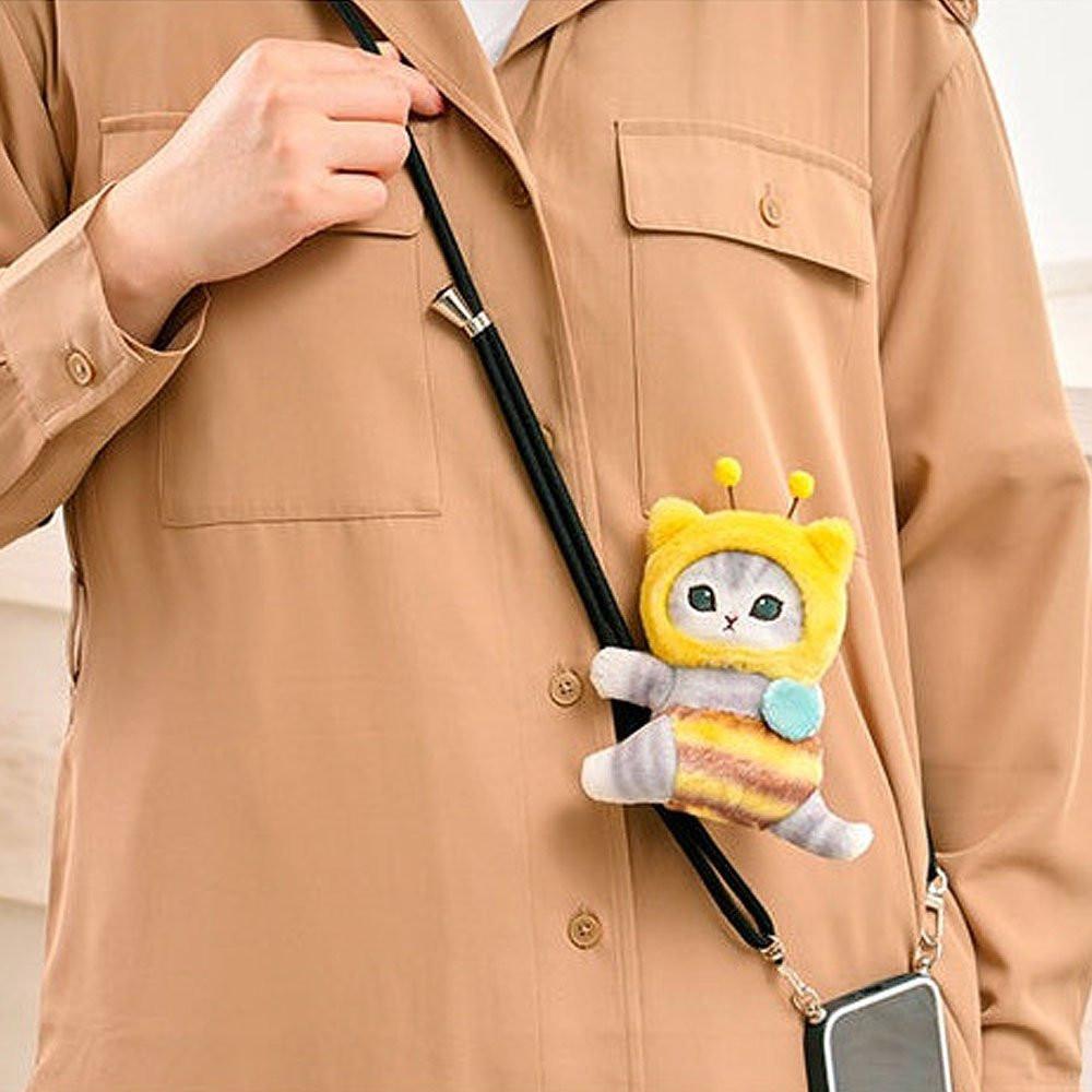 Mofusand Clip Mascot Plush: Honey bee