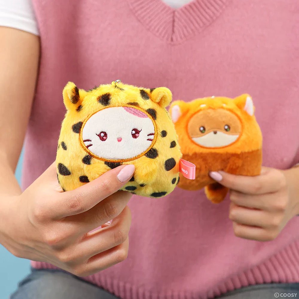 Anirollz Miniz Red Panda Foxiroll Plush Charm Keychain