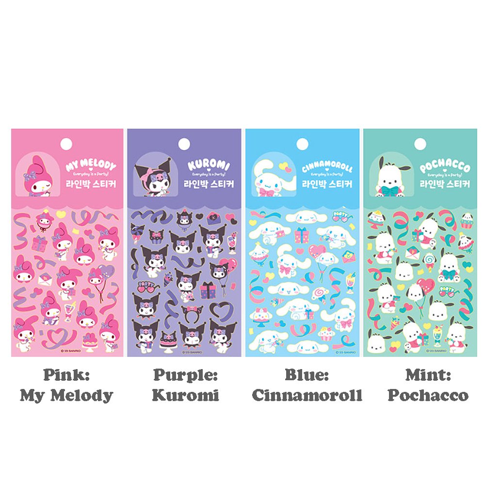 Sanrio Character Gold Bolder Sticker