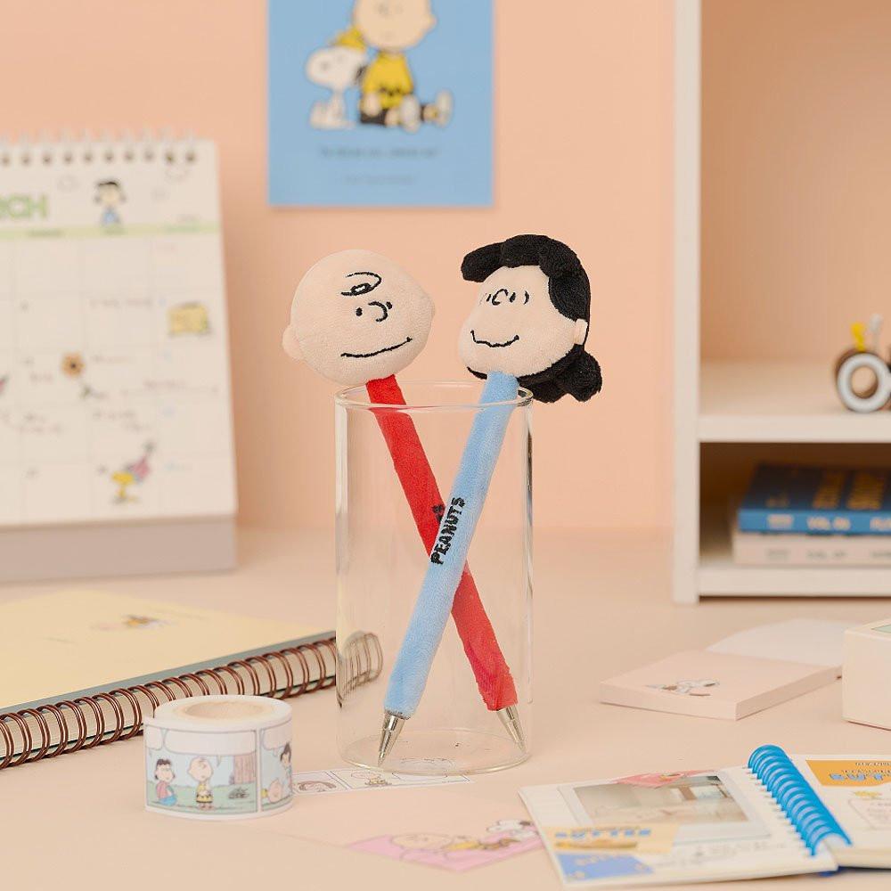 Peanuts Snoopy and Friends Face Plush Pen