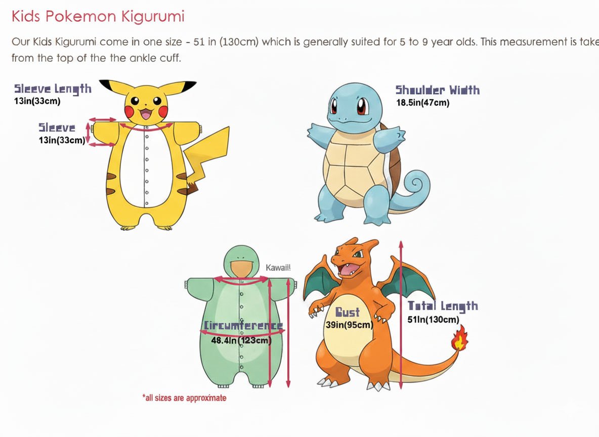 Pokemon Lucario Kids Costume Kigurumi Jumpsuit