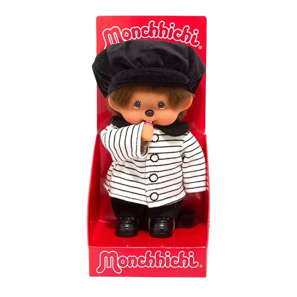 Monchhichi Striped Jacket & Casquette Boy 8" Plush