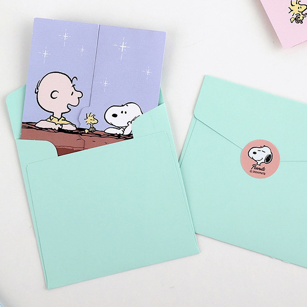 Peanuts Snoopy Die-Cut Mini Letter Card