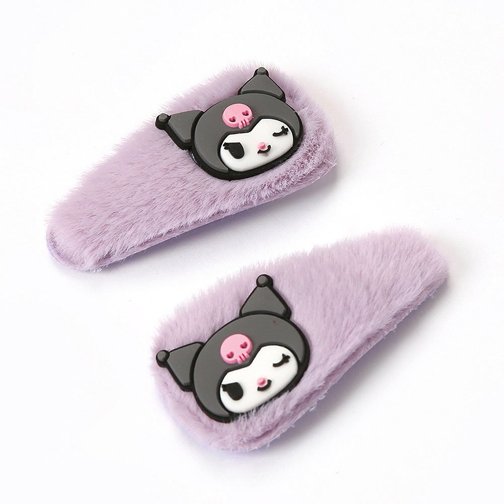 Sanrio Kuromi Furry Hair Pins