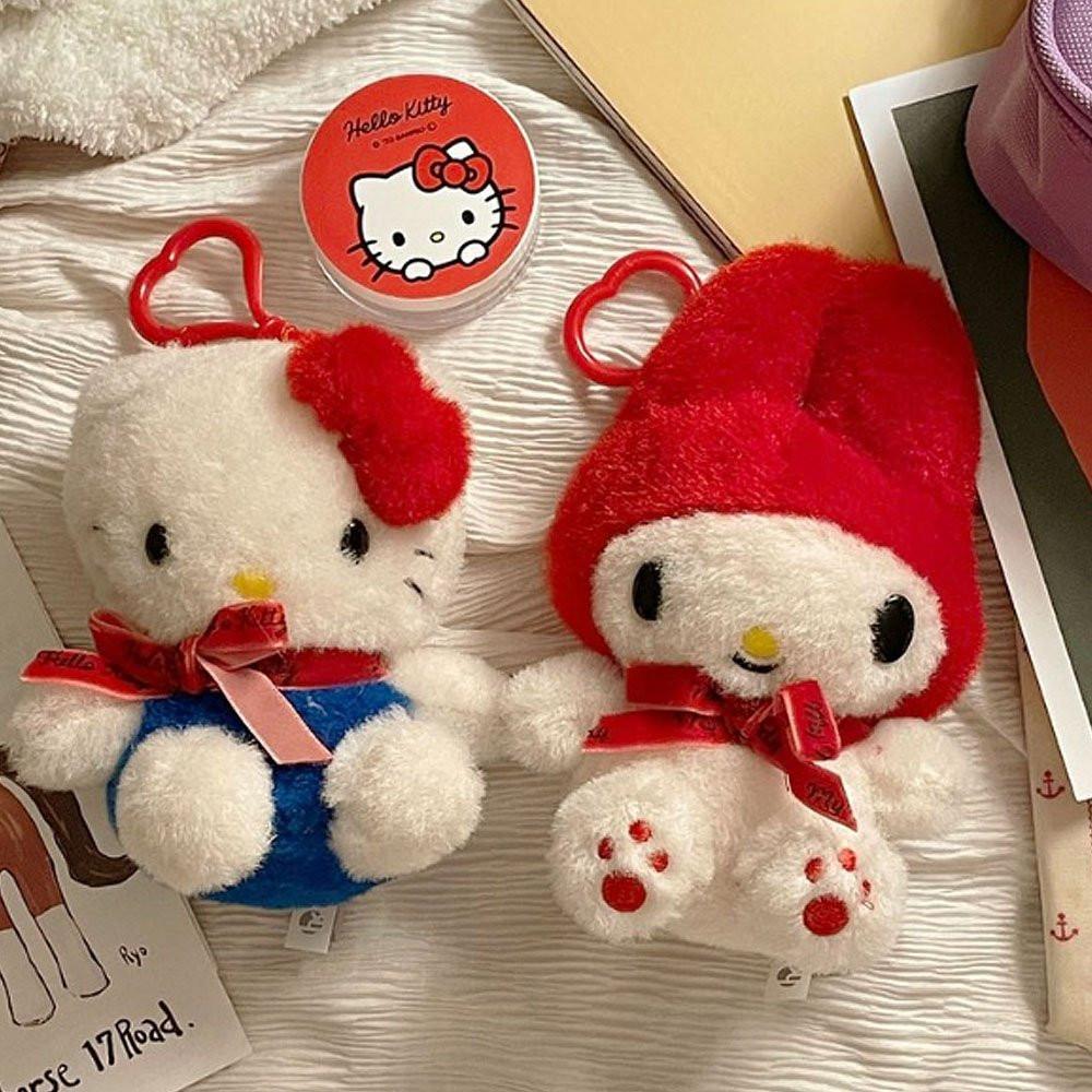 Mini Retro Sanrio Hello Kitty and My Melody Plush keychain