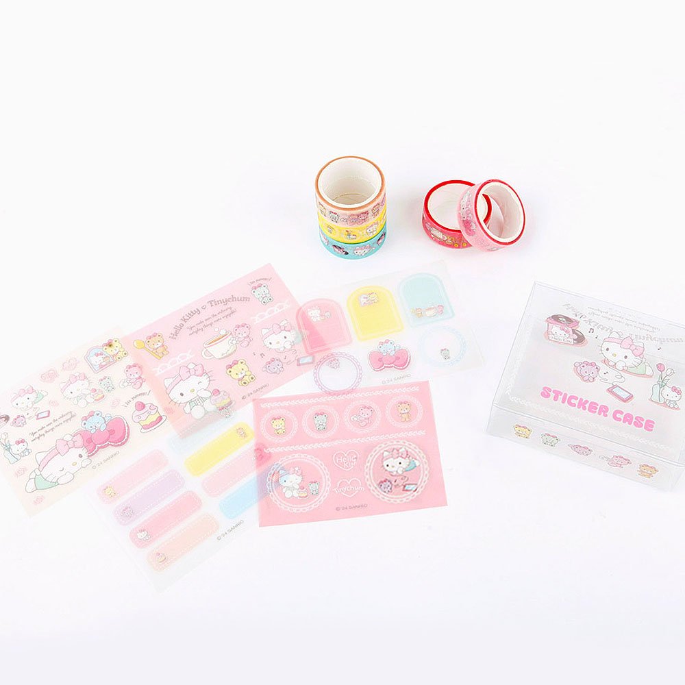 Sanrio Hello Kitty Decoration Sticker Masking Tape Set