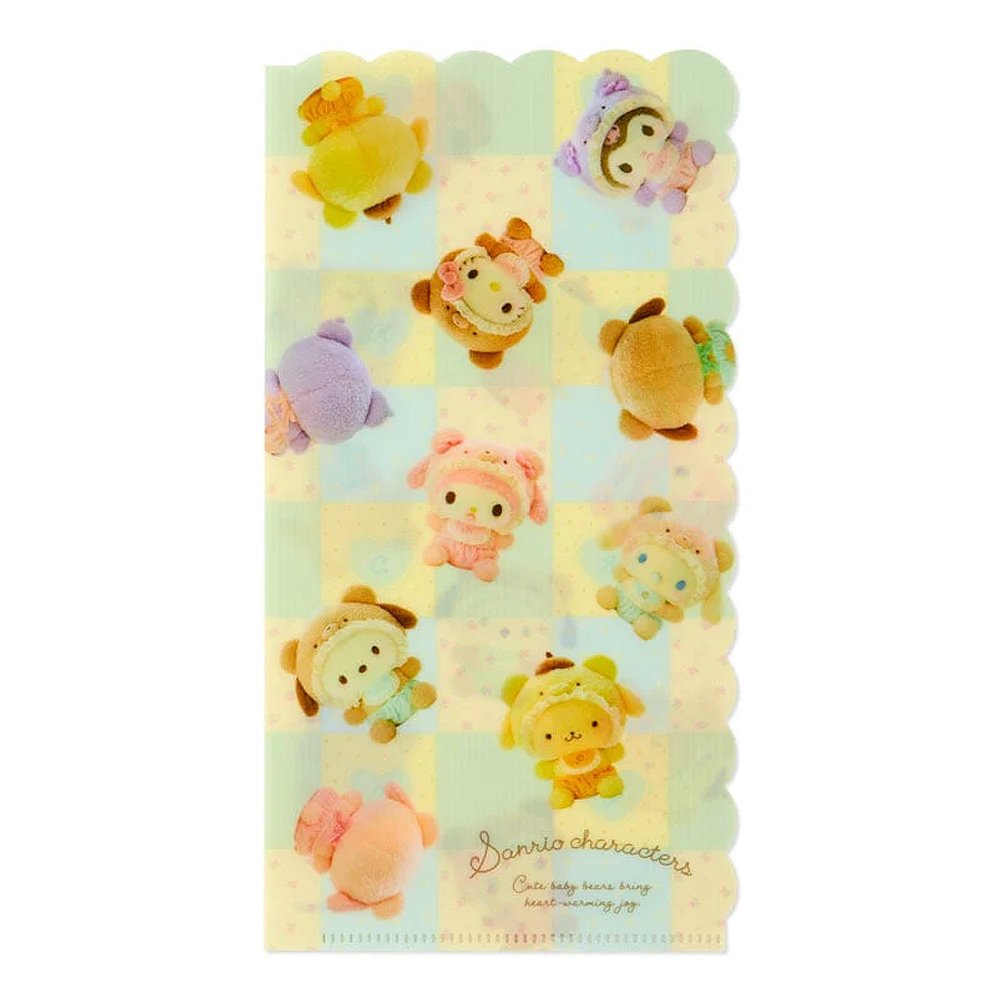 Sanrio Characters Baby Bear Scalloped Edge Folder Set