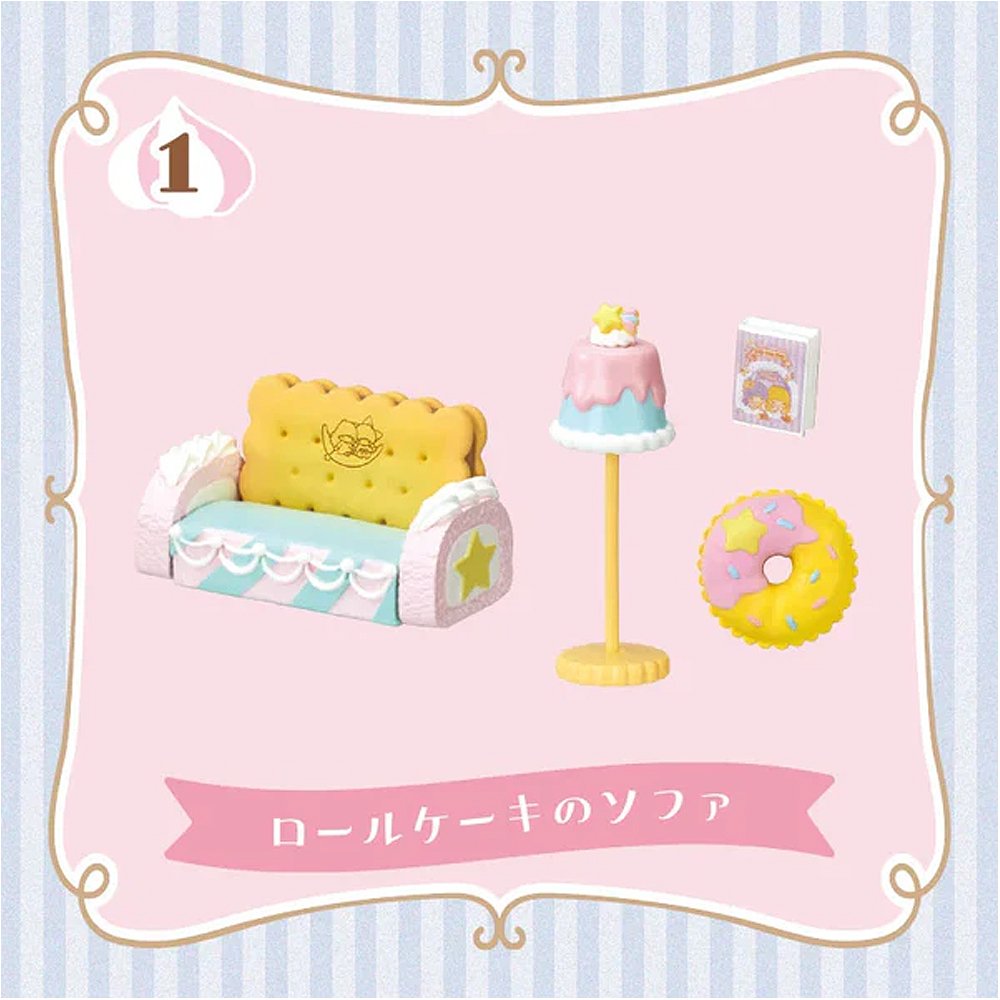 Re-Ment Little Twin Stars Pastel Sweets Room Blind Box