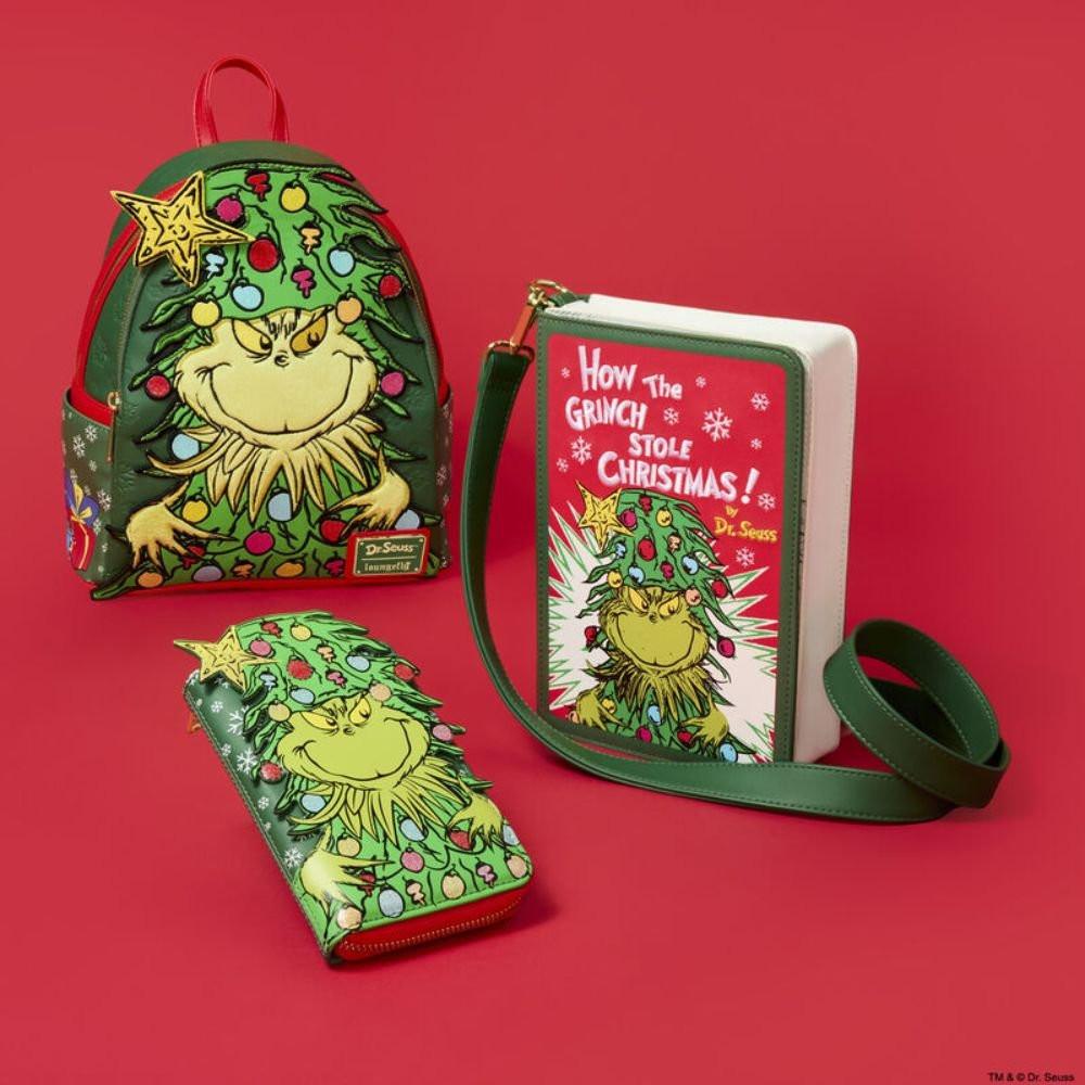 Loungefly x Dr. Seuss How the Grinch Stole Christmas! Tree Light Up Plush Mini Backpack