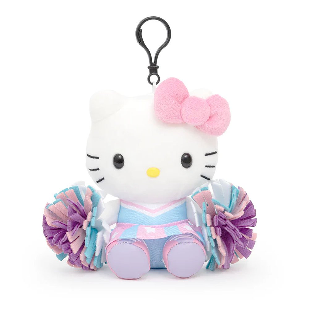 Sanrio Hello Kitty Sports Cheerleader Mascot Clip-On Plush