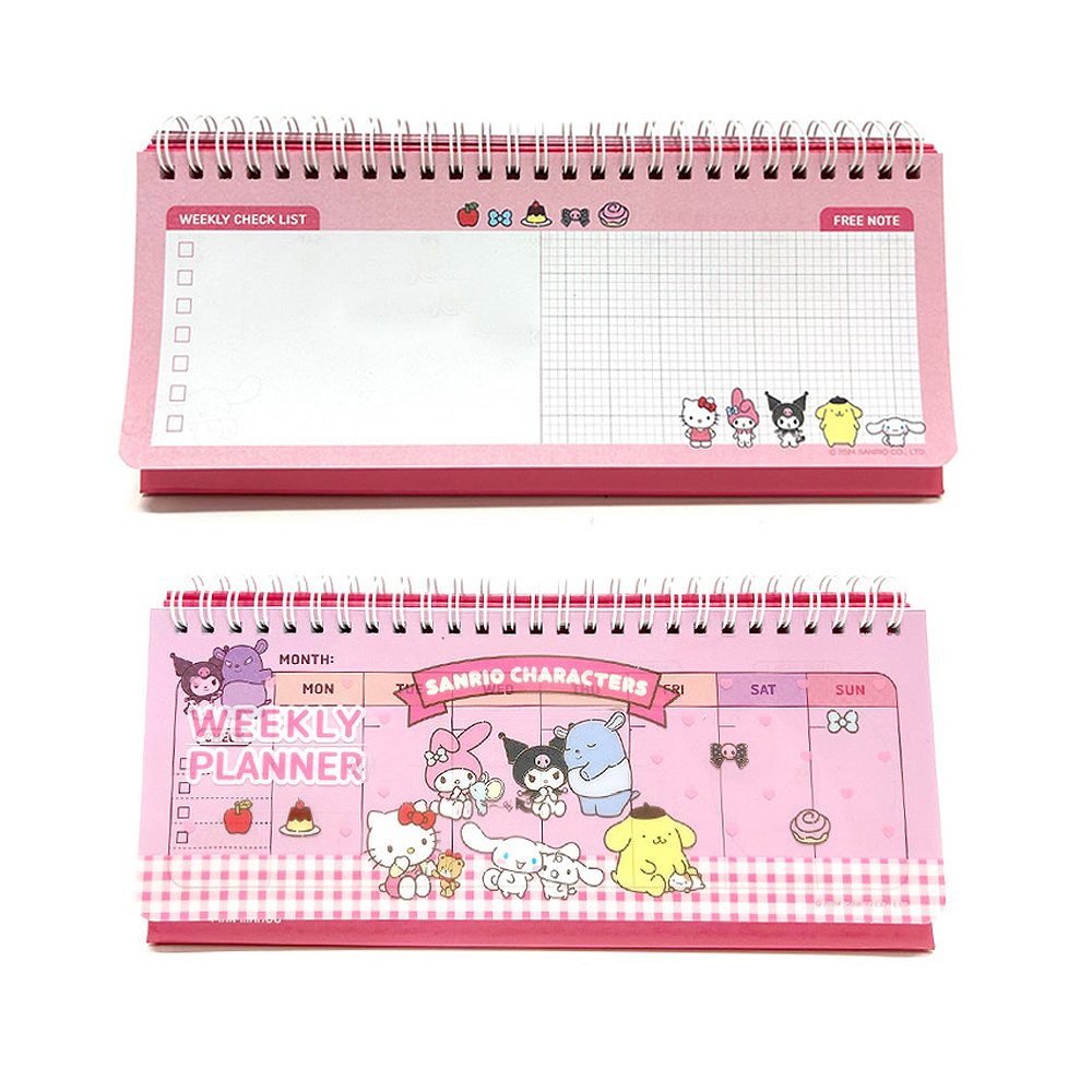 Sanrio Characters Standing Weekly Planner