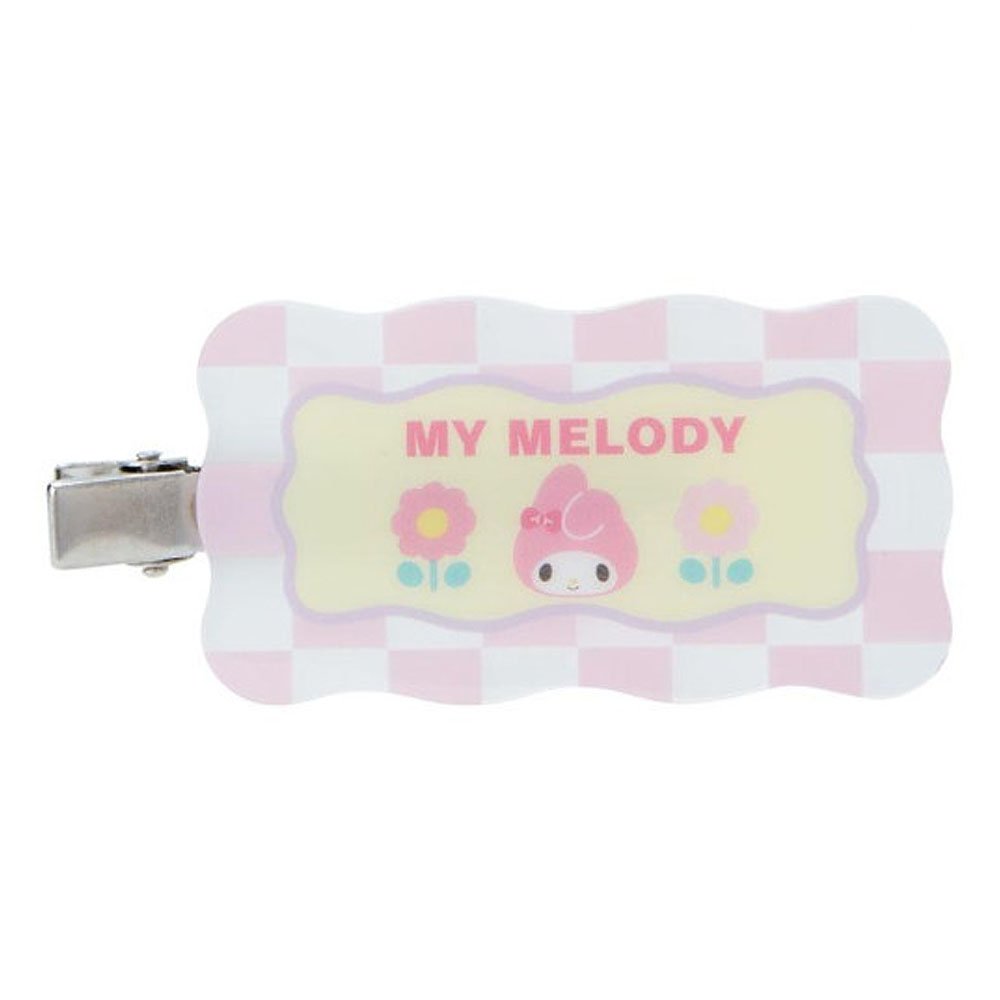 My Melody Hair Clip Set :Pastel Check