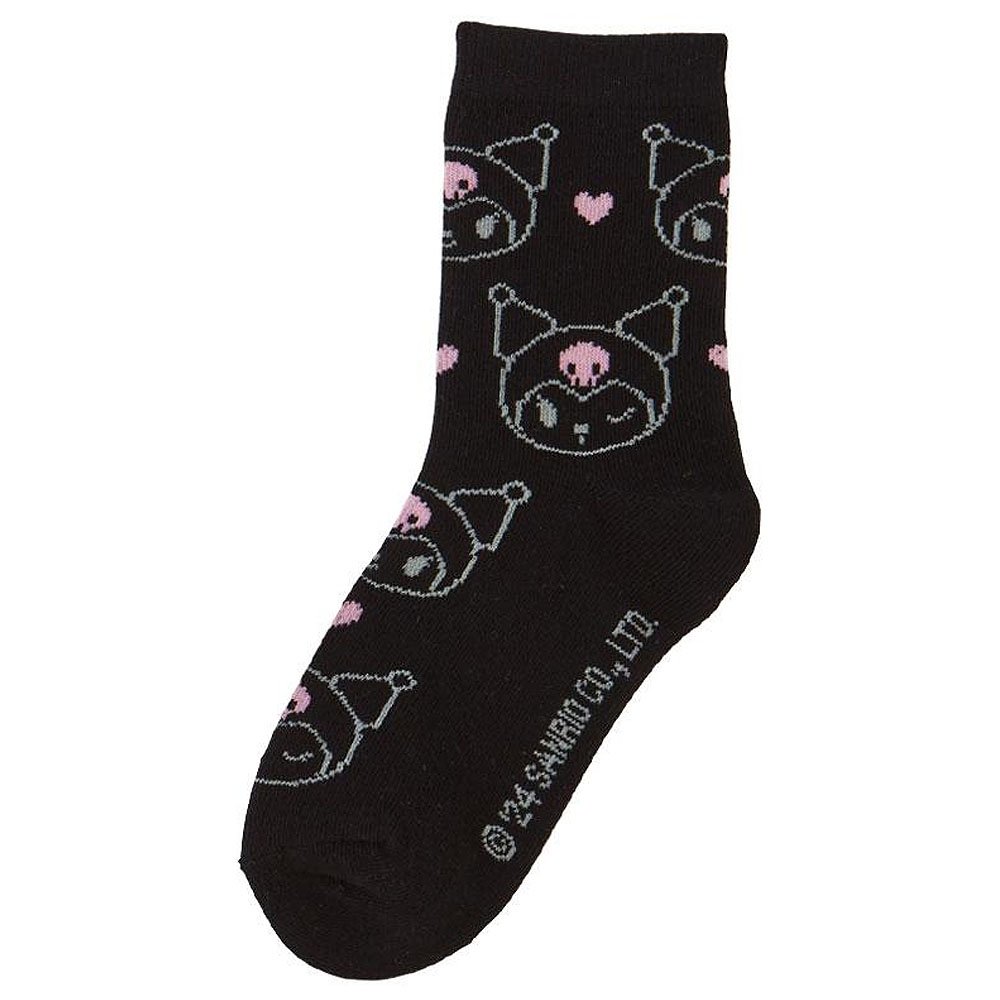 Kuromi 3Pair Sneaker Socks :Purple