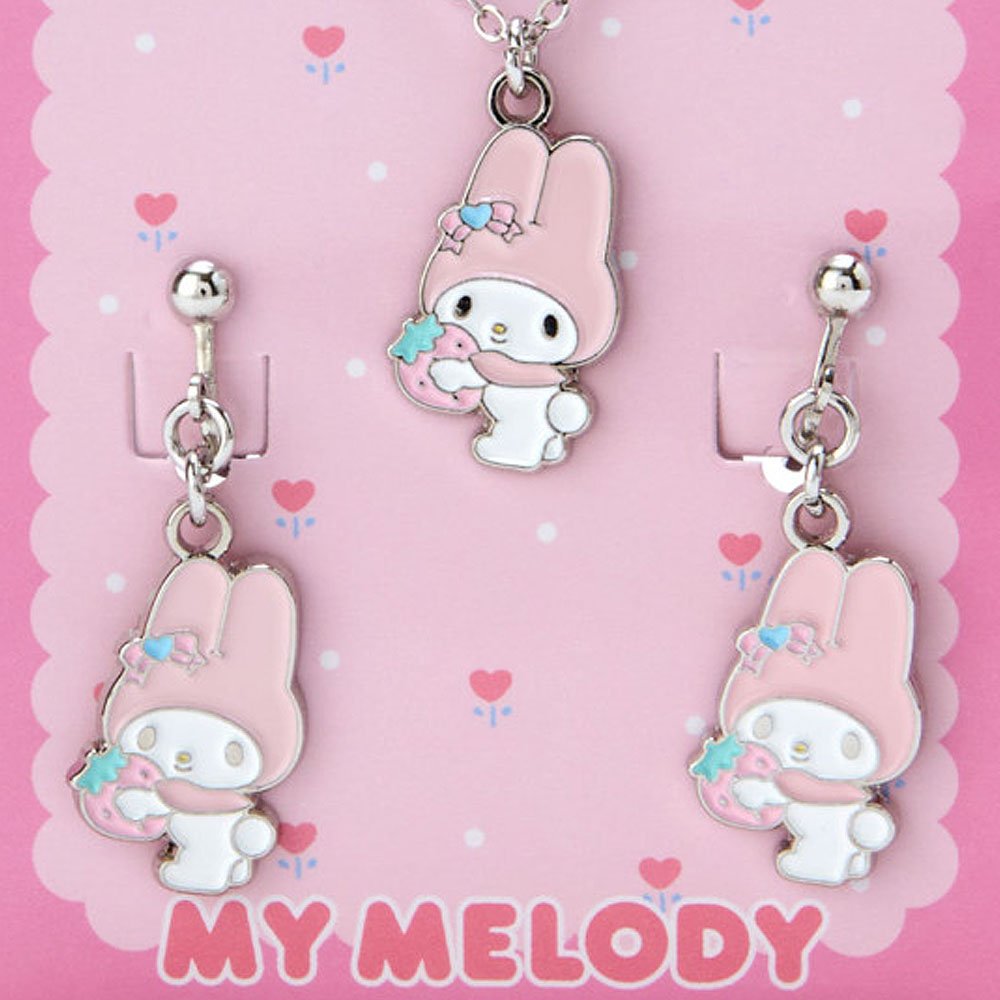 Sanrio Characters Necklace & Earrings Set