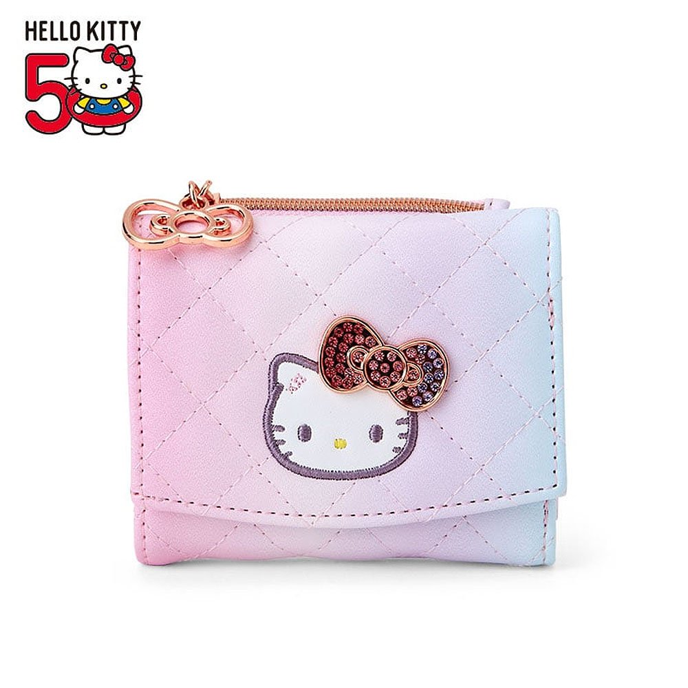 Sanrio Hello Kitty 50th Anniv. Wallet: Fashionable Ribbons