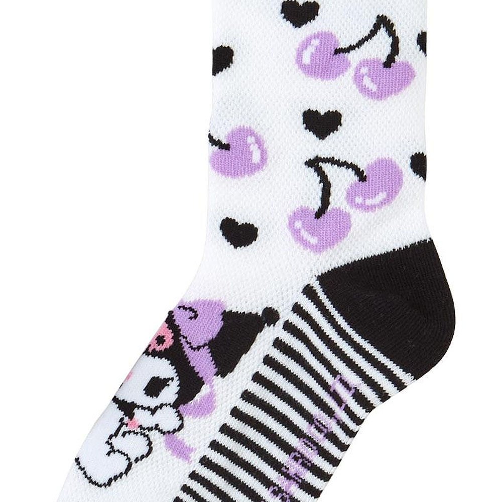 Kuromi 3Pair Sneaker Socks :Purple