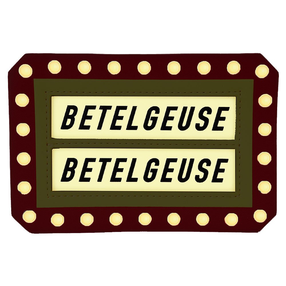 Loungefly x Beetlejuice Here Lies Betelgeuse Marquee Glow Large Card Holder