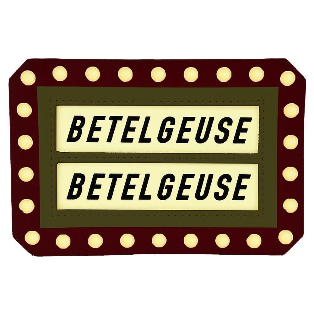 Loungefly x Beetlejuice Here Lies Betelgeuse Marquee Glow Large Card Holder