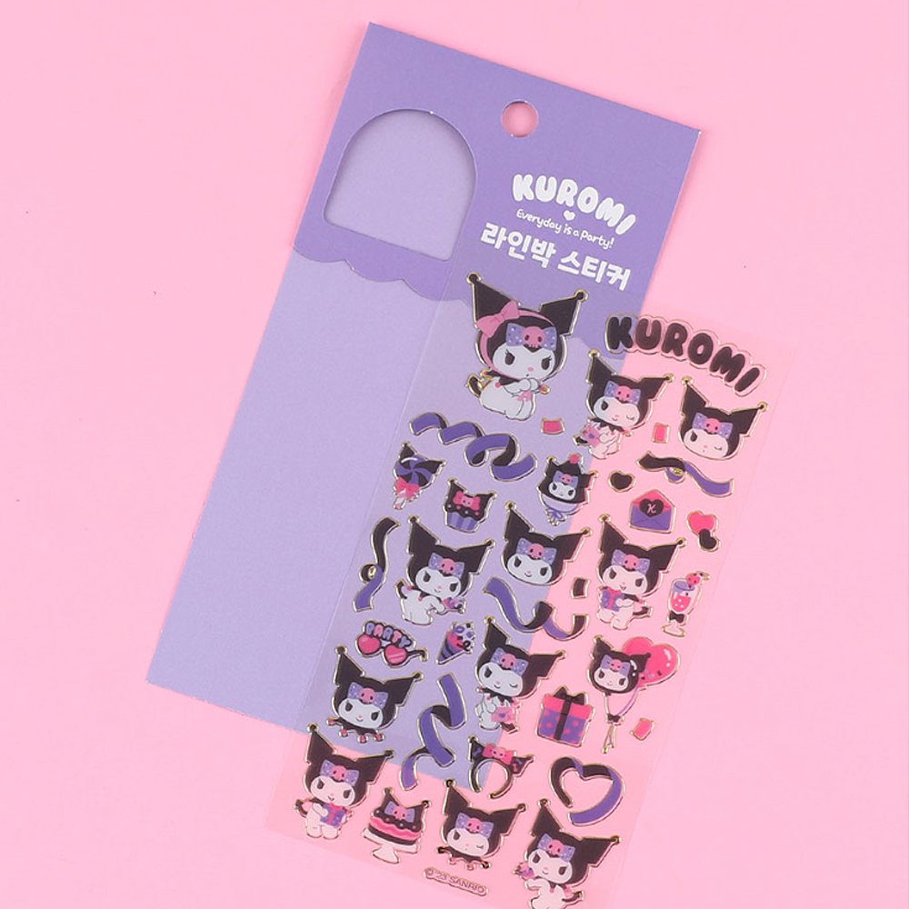 Sanrio Character Gold Bolder Sticker