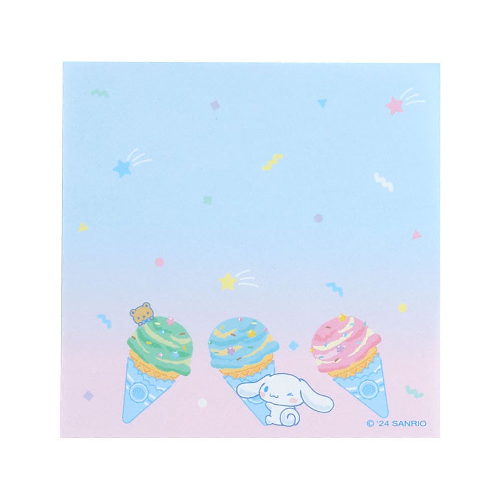 Sanrio Cinnamoroll Memo Pad :Ice Cream Party