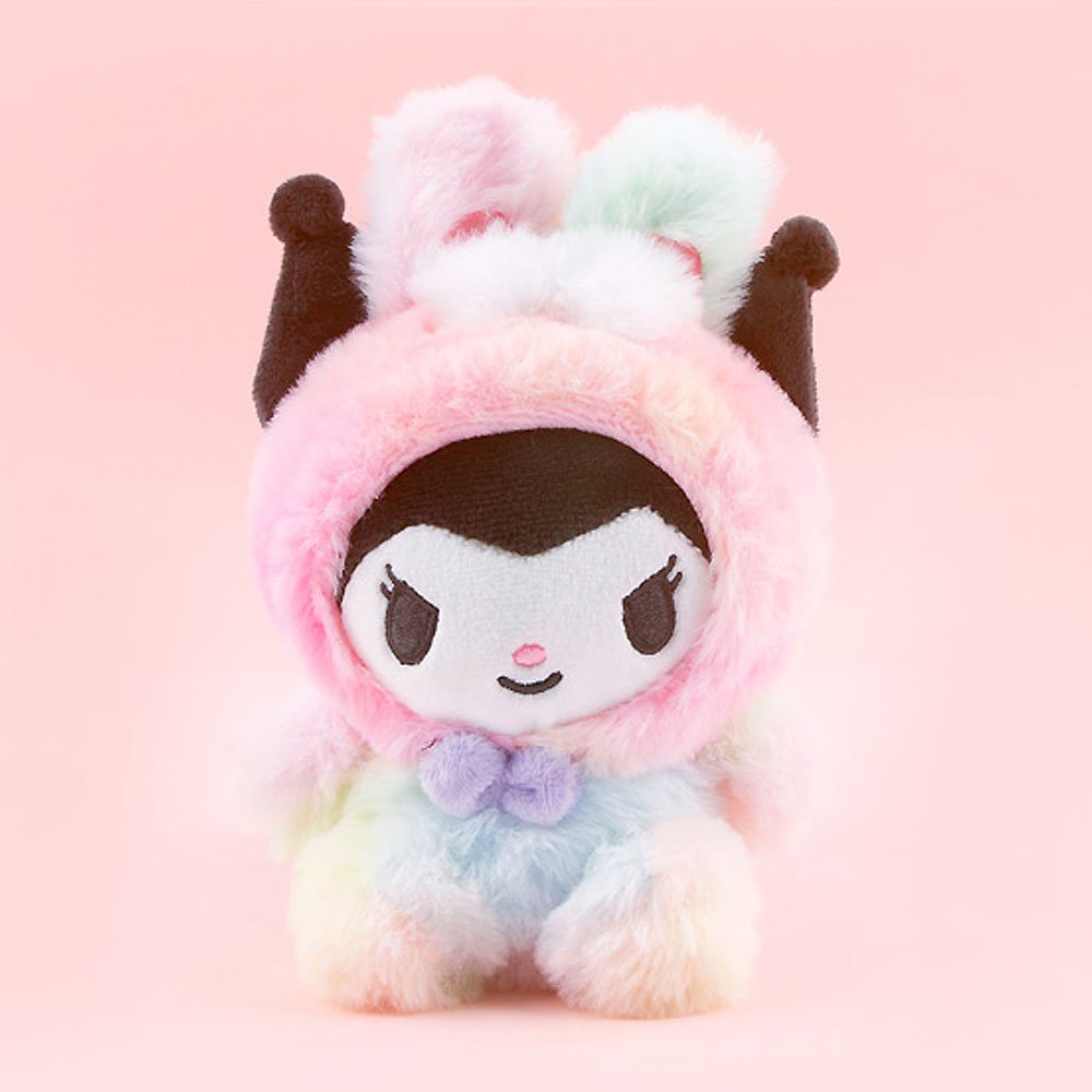 Sanrio Kuromi Rainbow Clip-On Plush