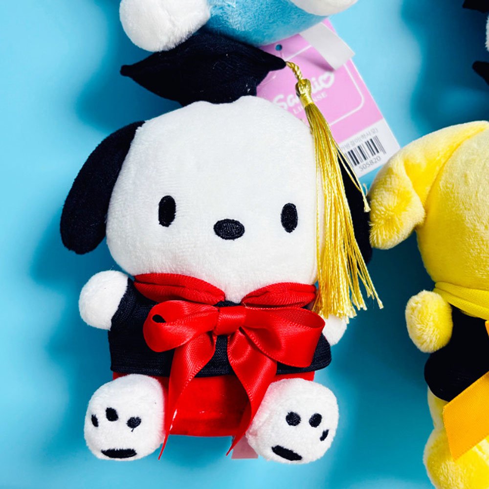 Sanrio Pochacco Graduation Clip-On Plush