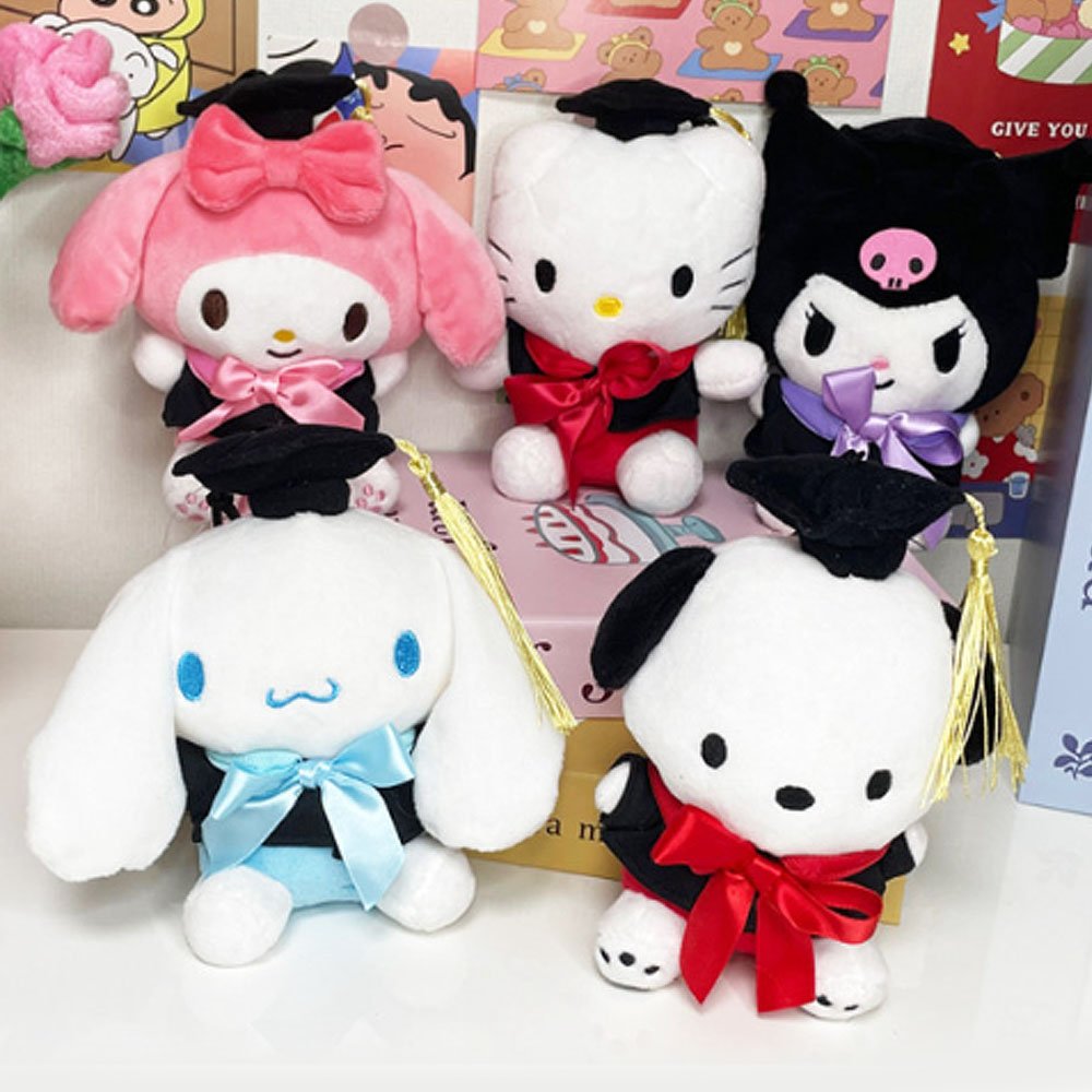 Sanrio Pochacco Graduation Clip-On Plush